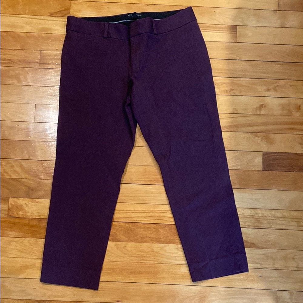 Banana Republic Purple Capris Sleek Minimalist Design